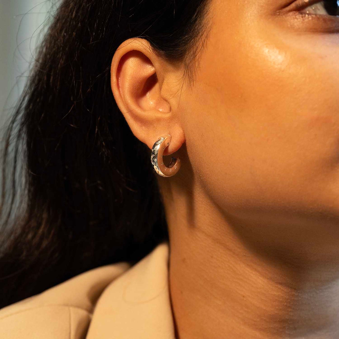 Silver Gold Hoops