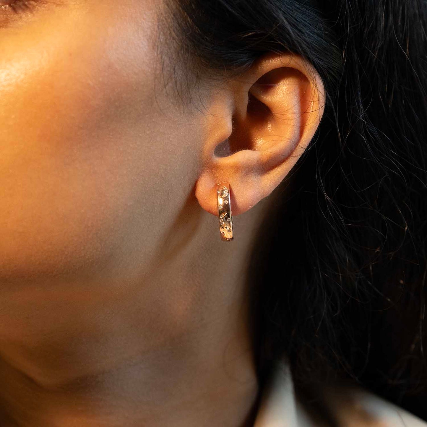 Rose Gold Hoops