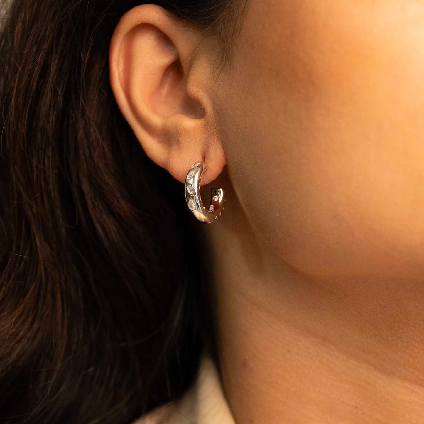 Silver Hoops