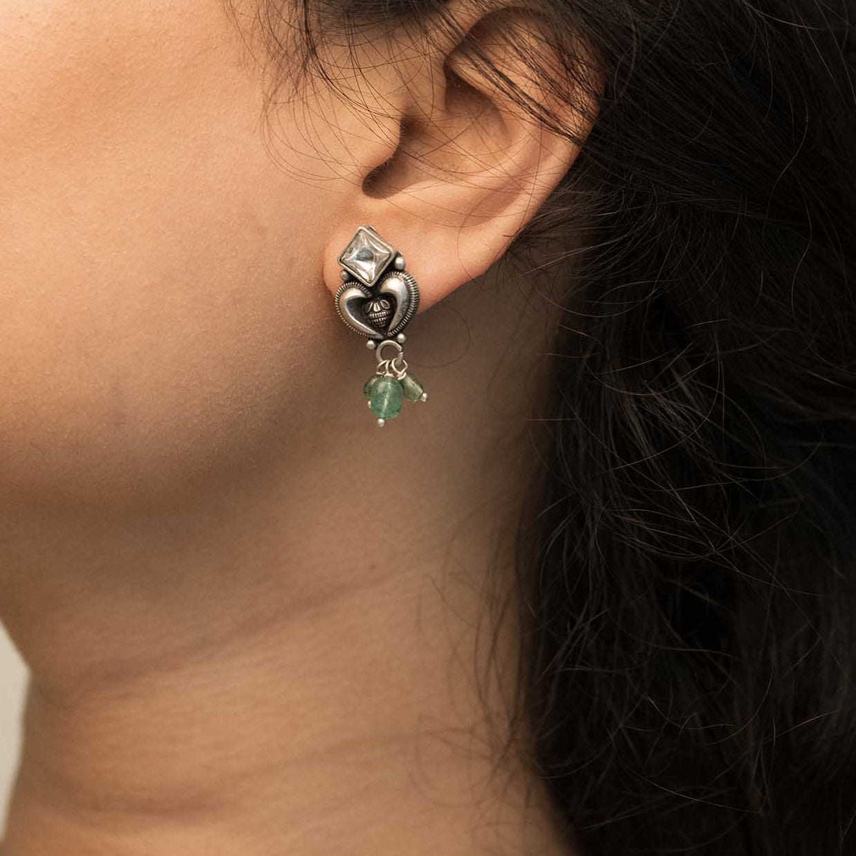 Oxidised Silver Earrings