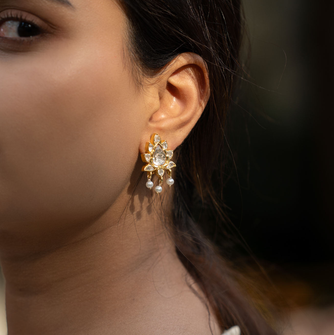 Polki Kundan Earrings