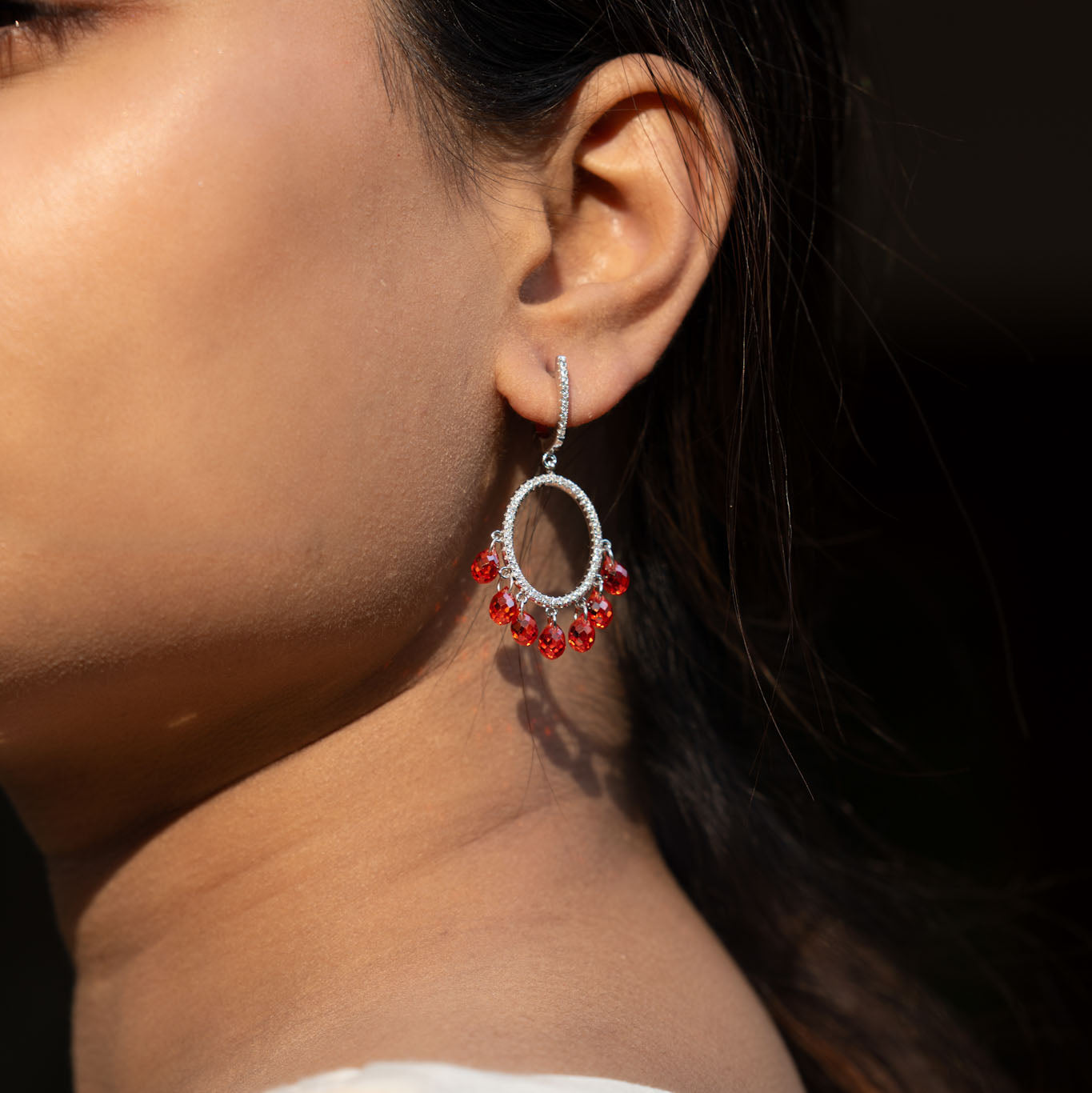 Dazzling Silver Earrings