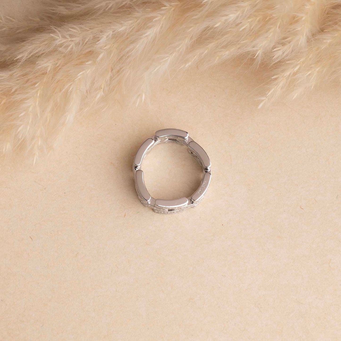 Sparkling Silver Band