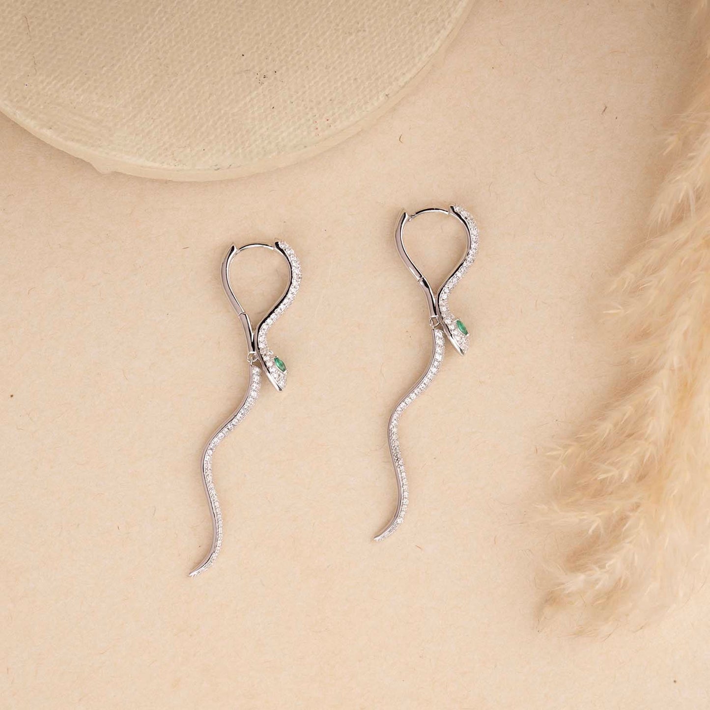 Dazzling Snake Earrings