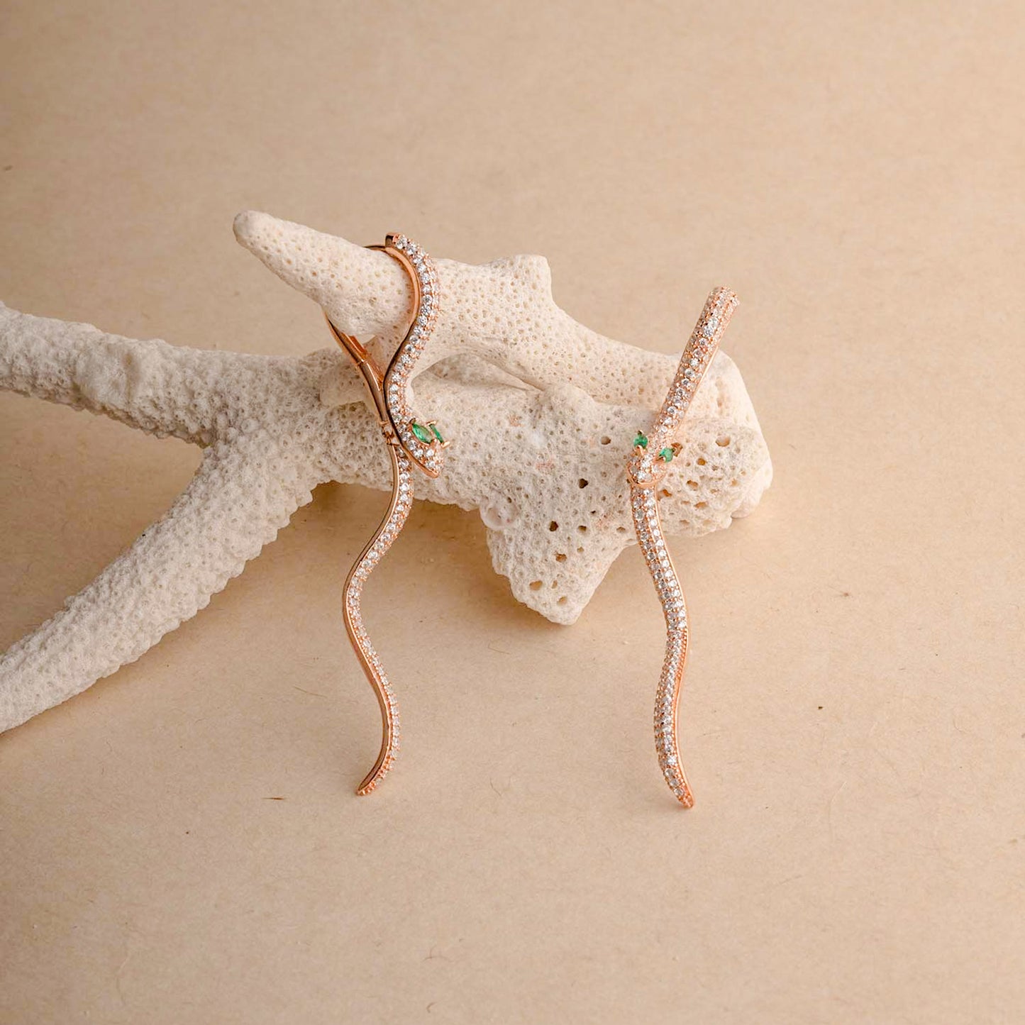 Dazzling Snake Earrings