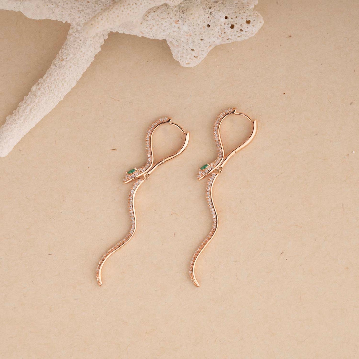 Dazzling Snake Earrings