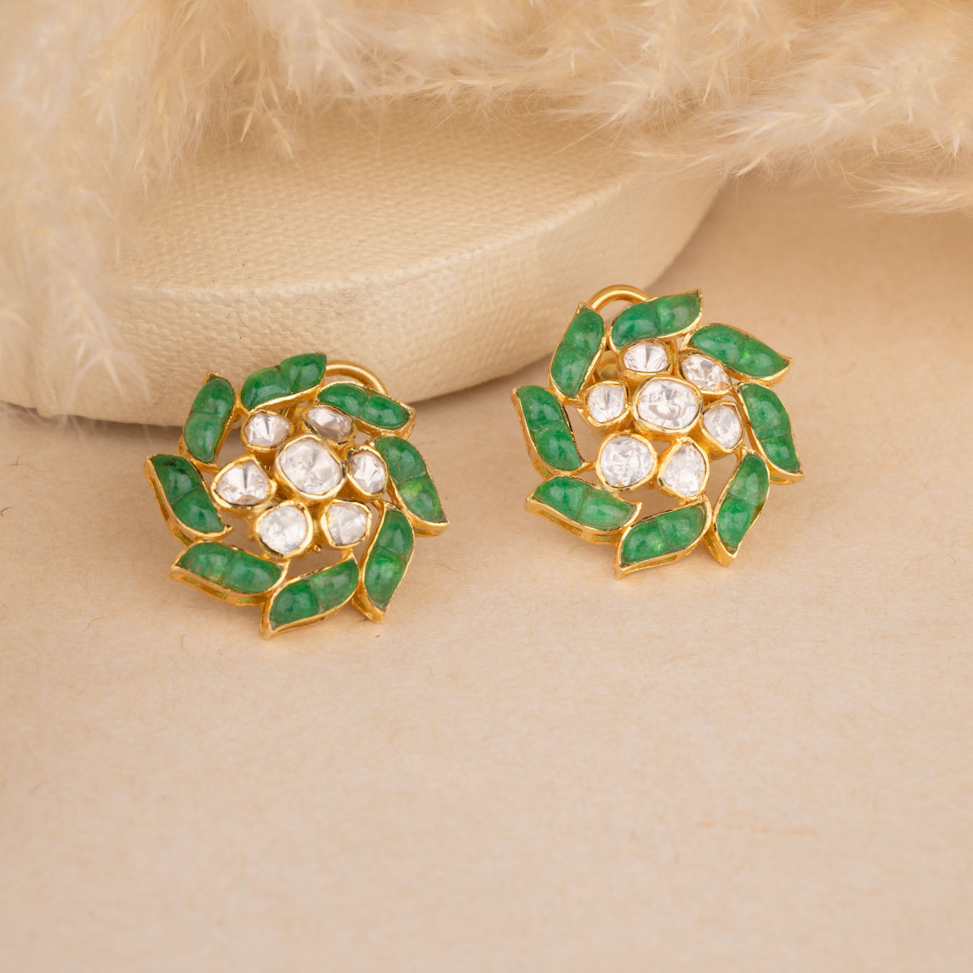Polki Kundan Earrings