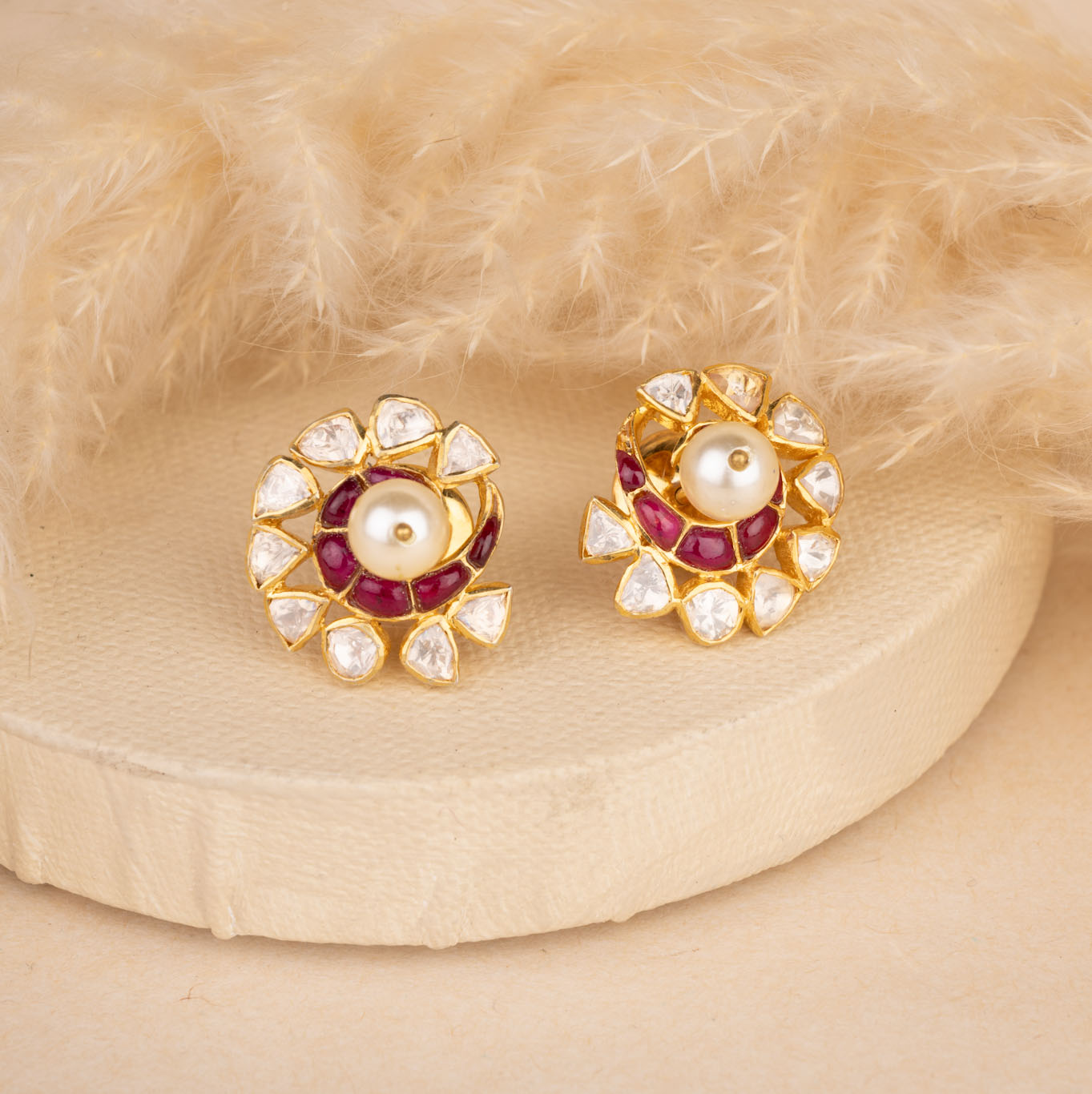Polki Kundan Earrings