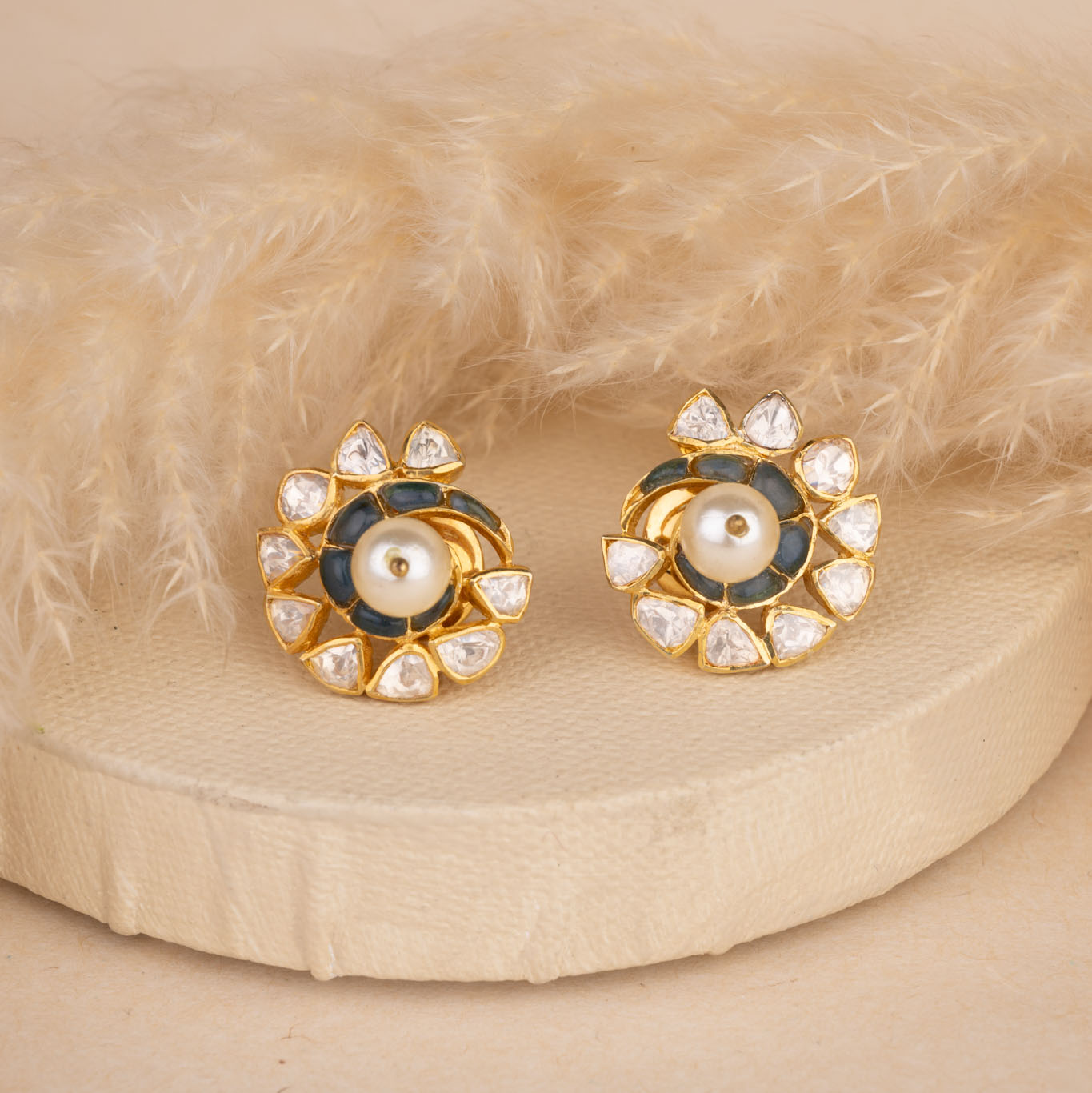 Polki Kundan Earrings