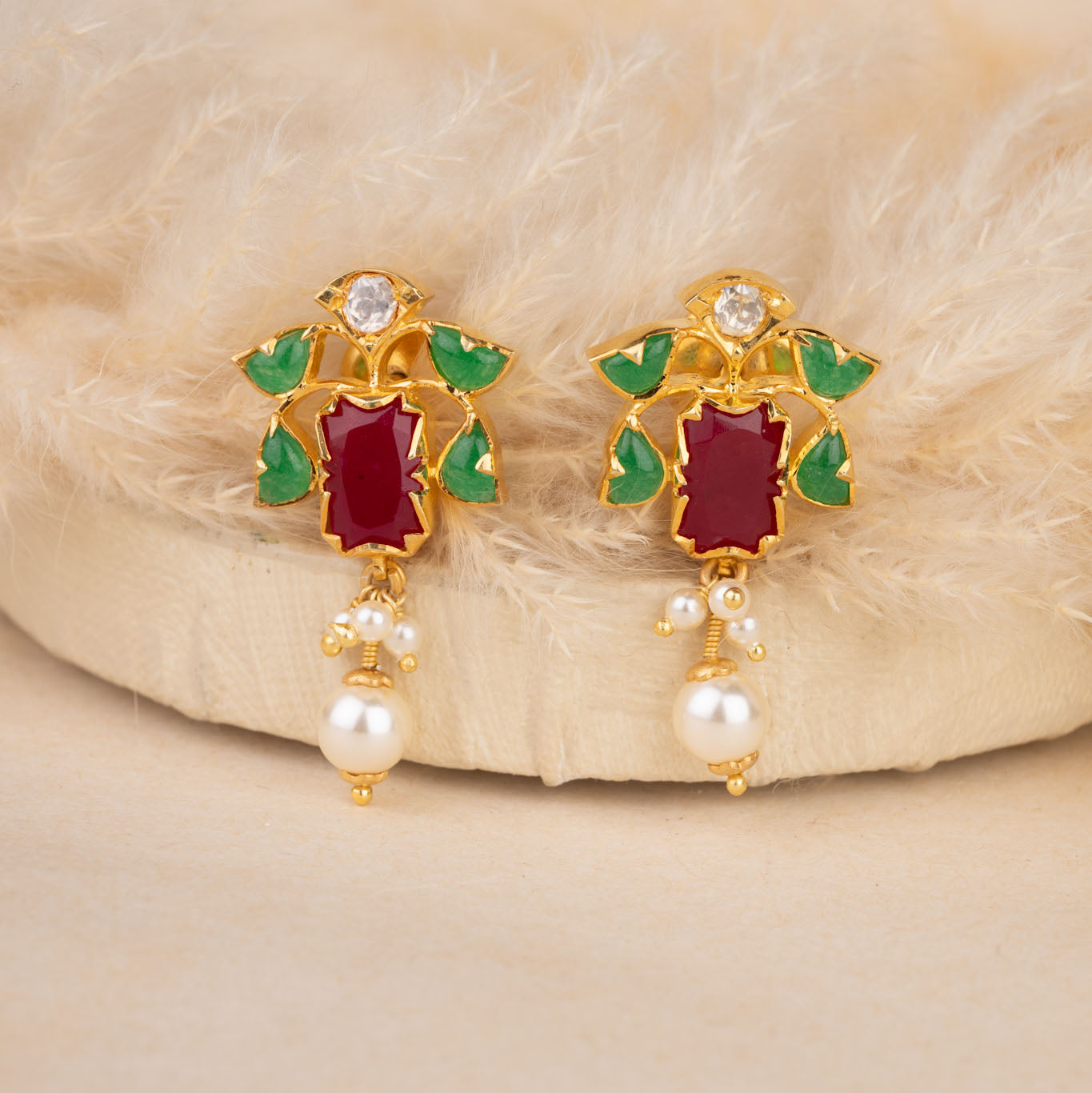Polki Kundan Earrings