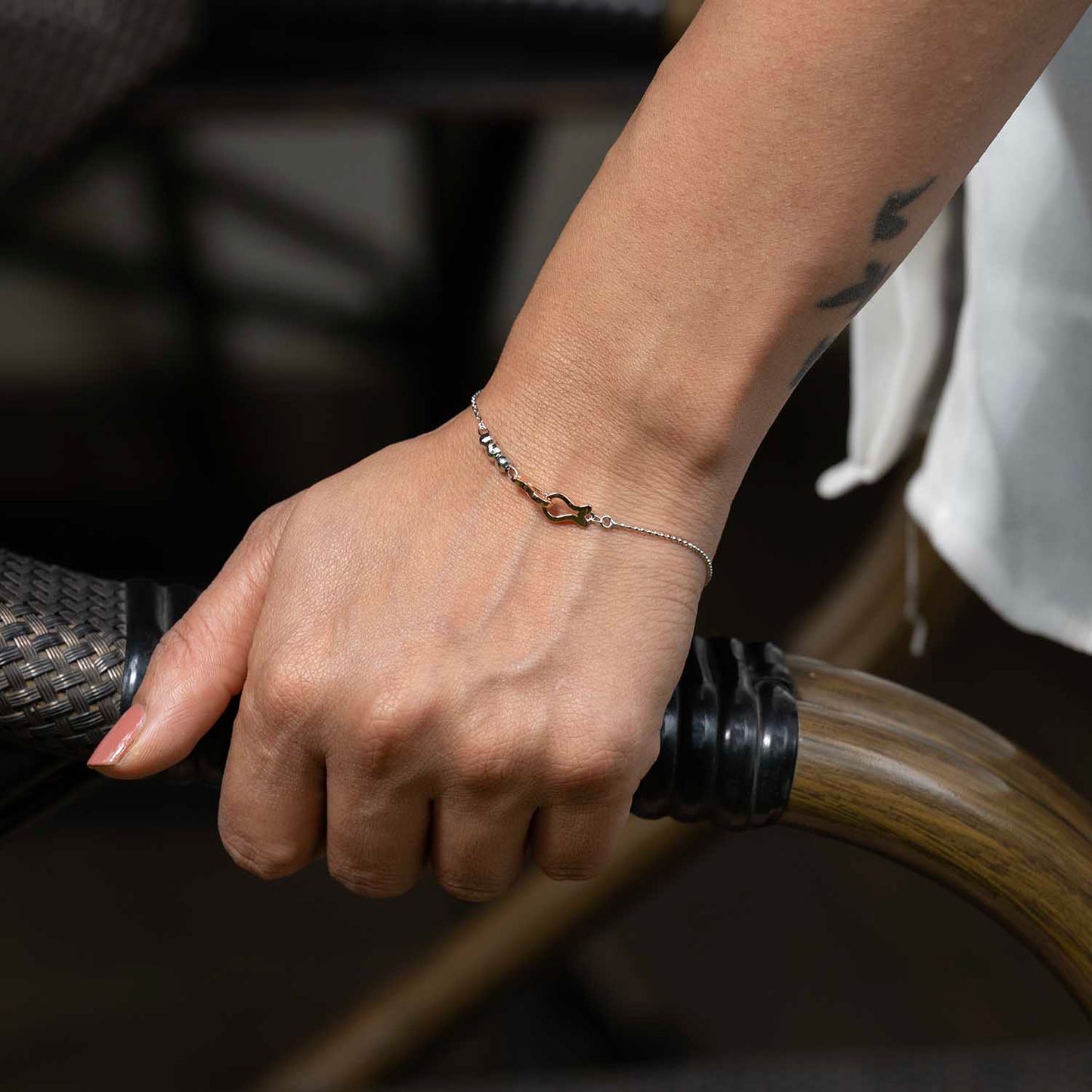 Two Tone Silver Bracelet