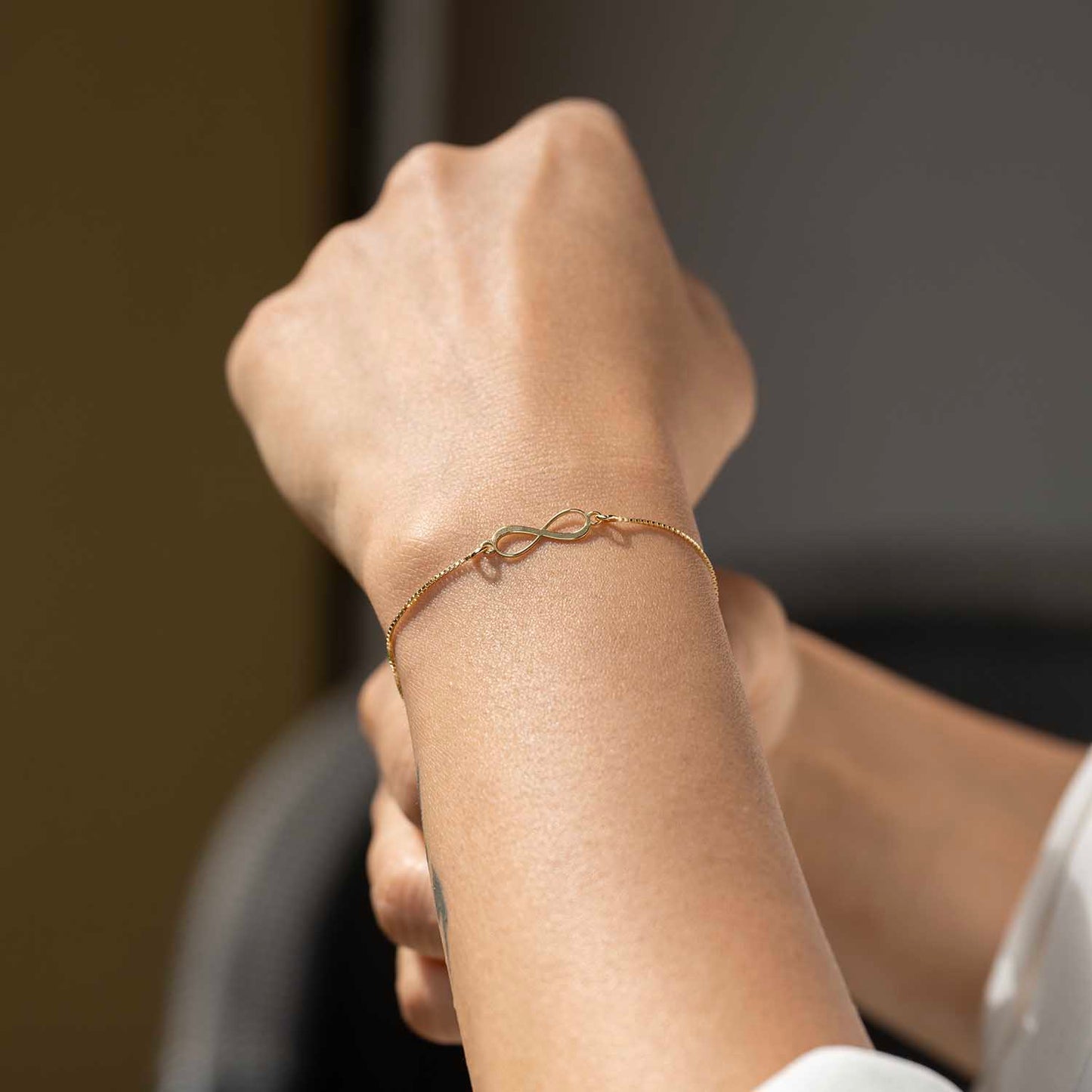 Gold Infinity Bracelet