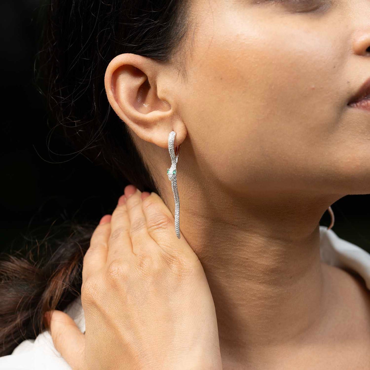 Dazzling Snake Earrings
