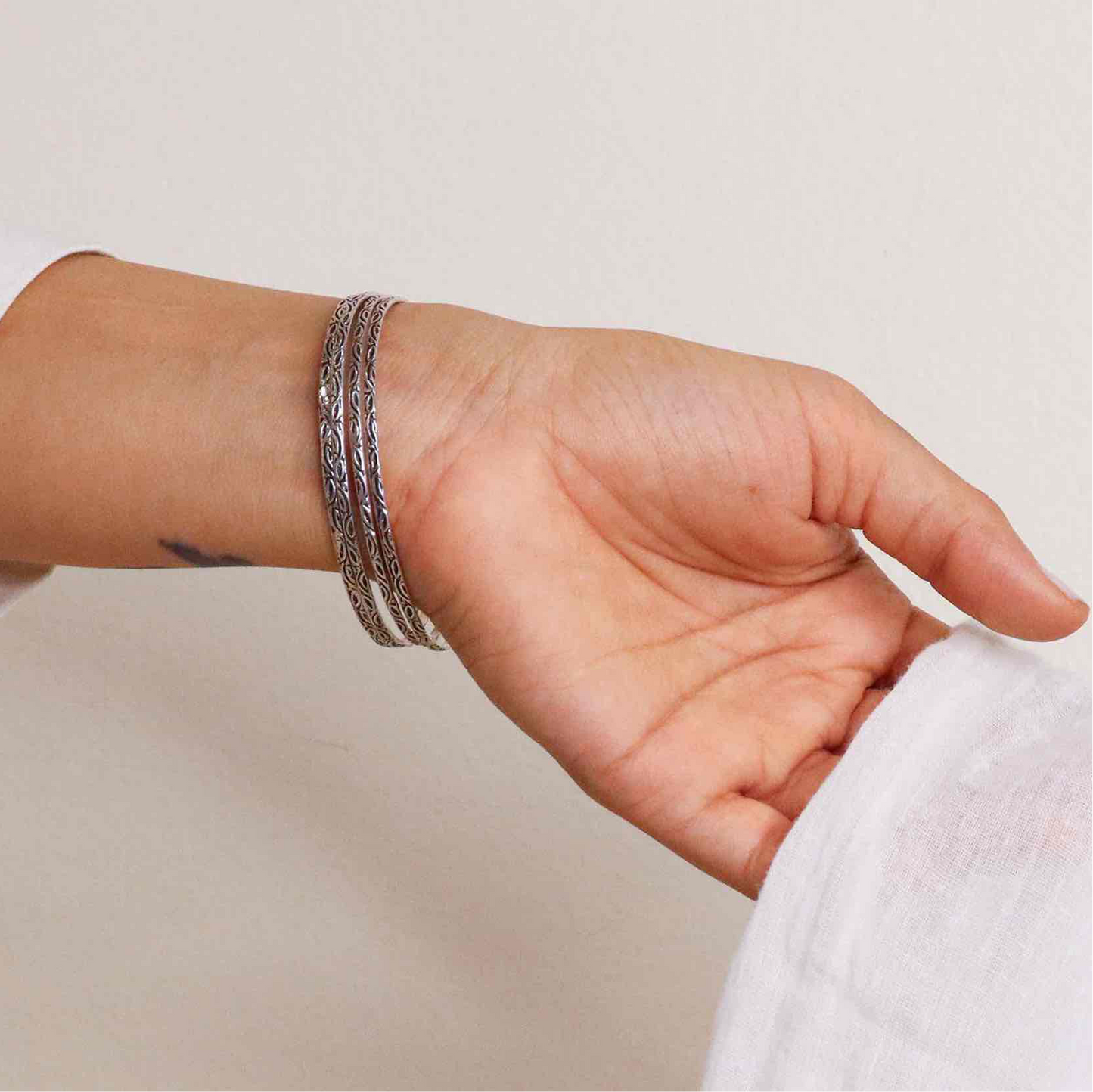 Beautiful oxidized silver bangles for women, showcasing intricate designs and a vintage-inspired charm, ideal for a bold and elegant style statement.