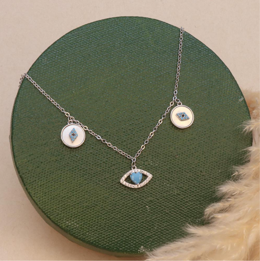Silver Eye Chain
