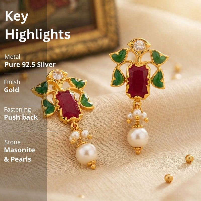Polki Kundan Earrings