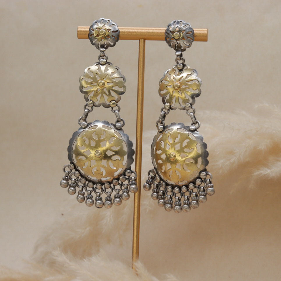 Long Silver Earrings