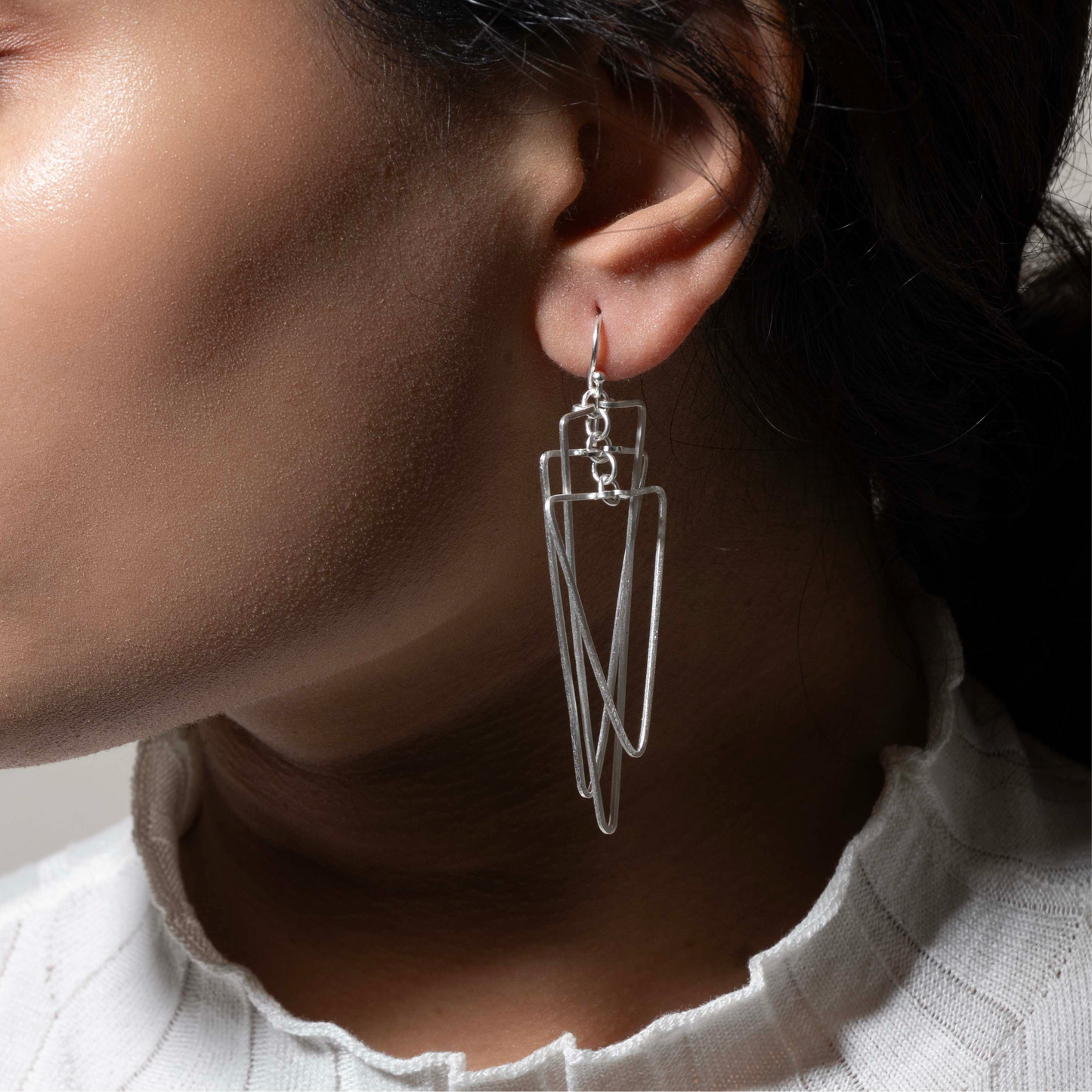 sterling silver aesthetic earrings|925 silver earrings|gift for her