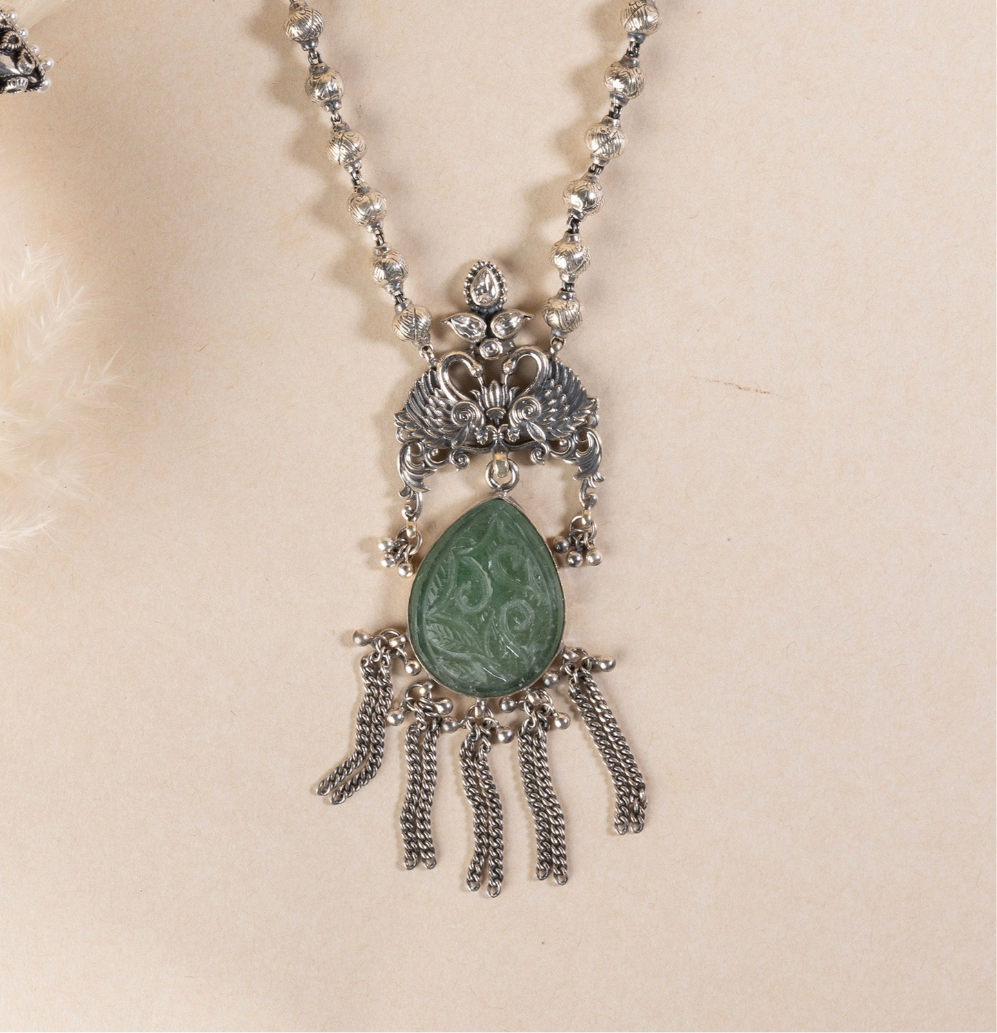 Majestic Swan Silver Necklace