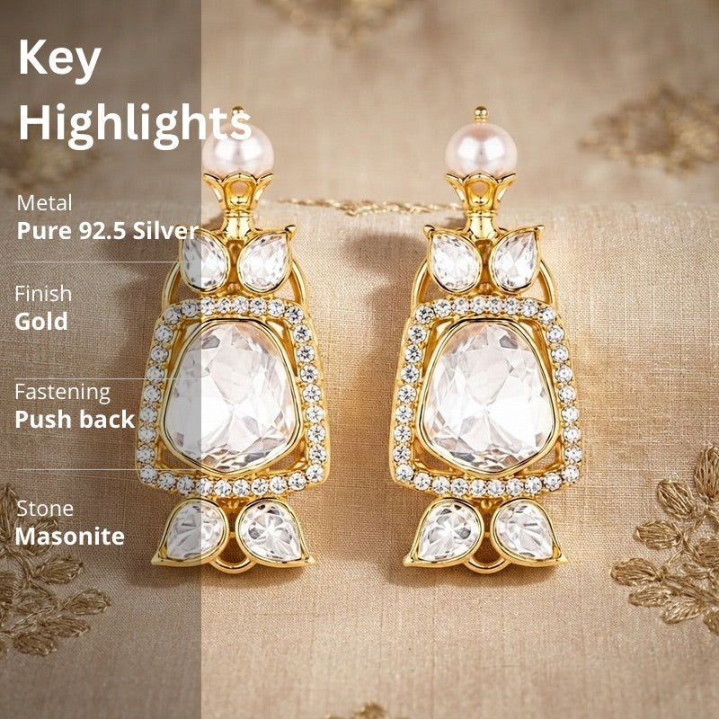 Polki Kundan Earrings