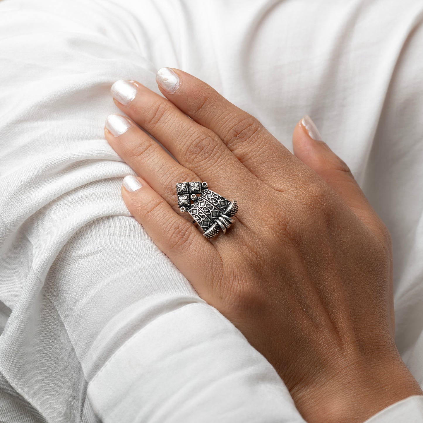 Silver Oxidized Rings