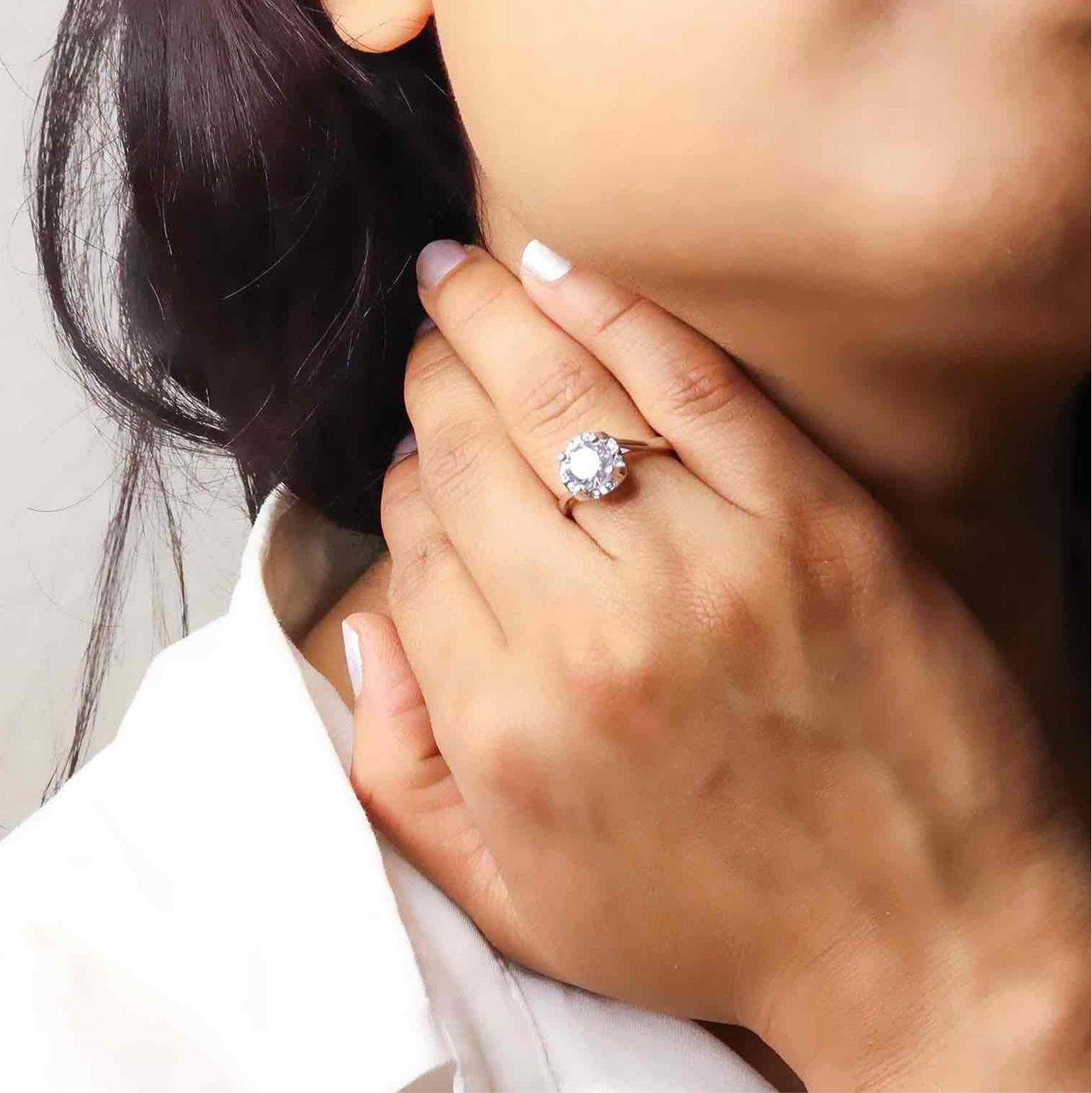 Timeless Elegance: Silver Solitaire Ring