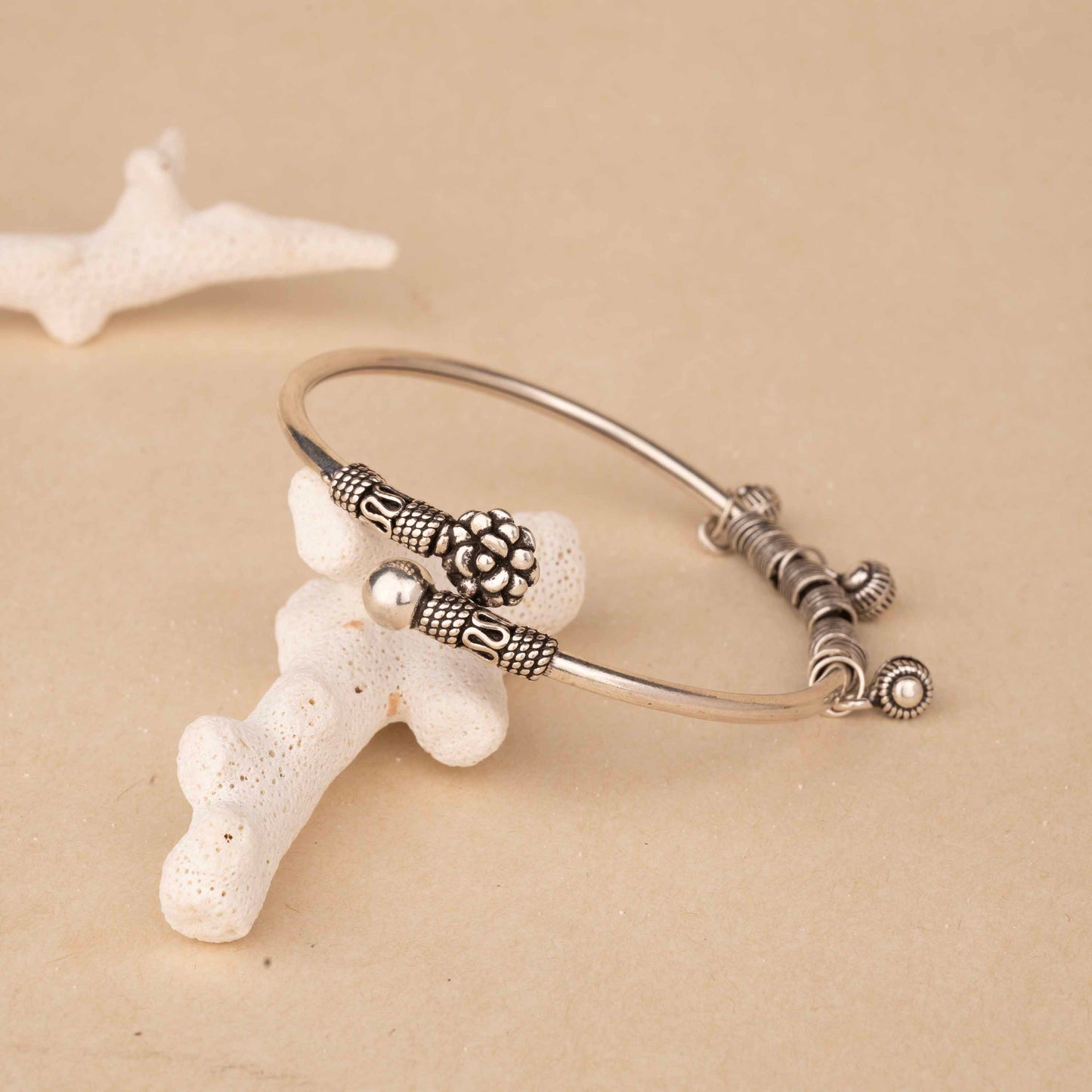 Silver Dangling Cuff