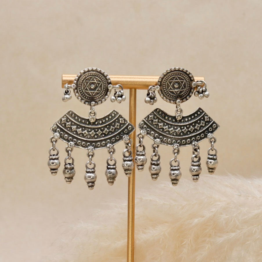 Oxidised Silver Earrings