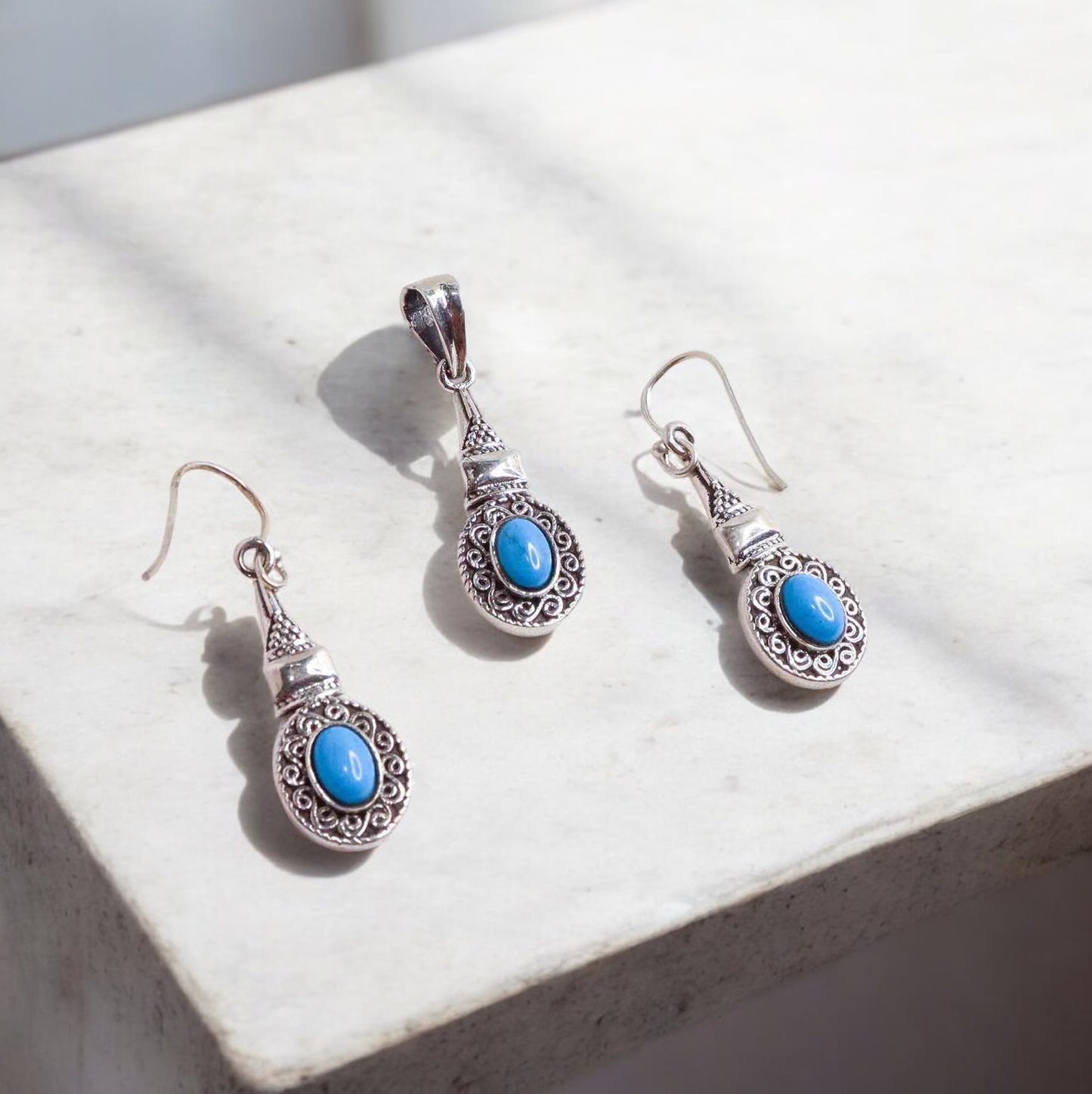 Pure Silver Beauty Pendant Set