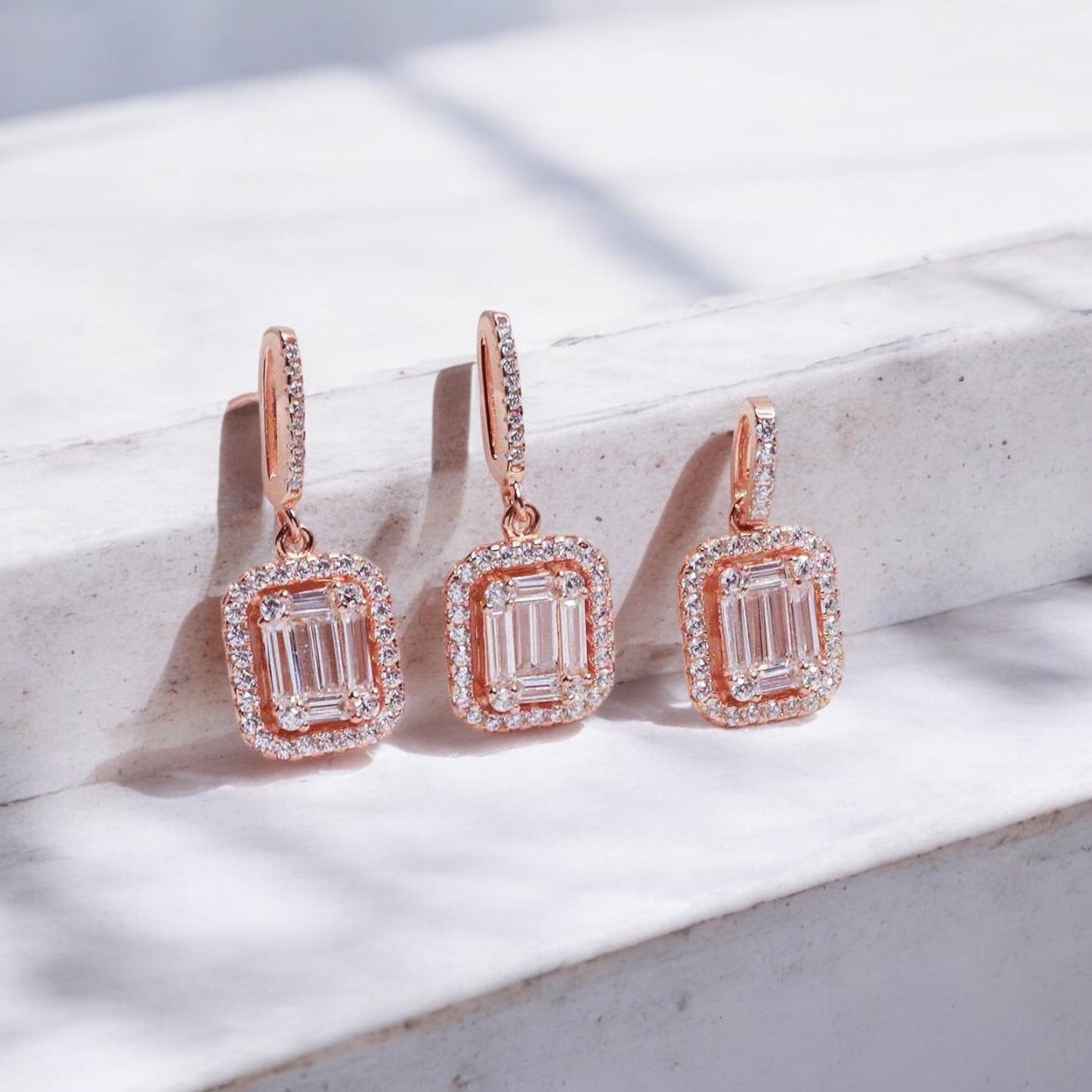 Brilliance CZ Silver Pendant Set
