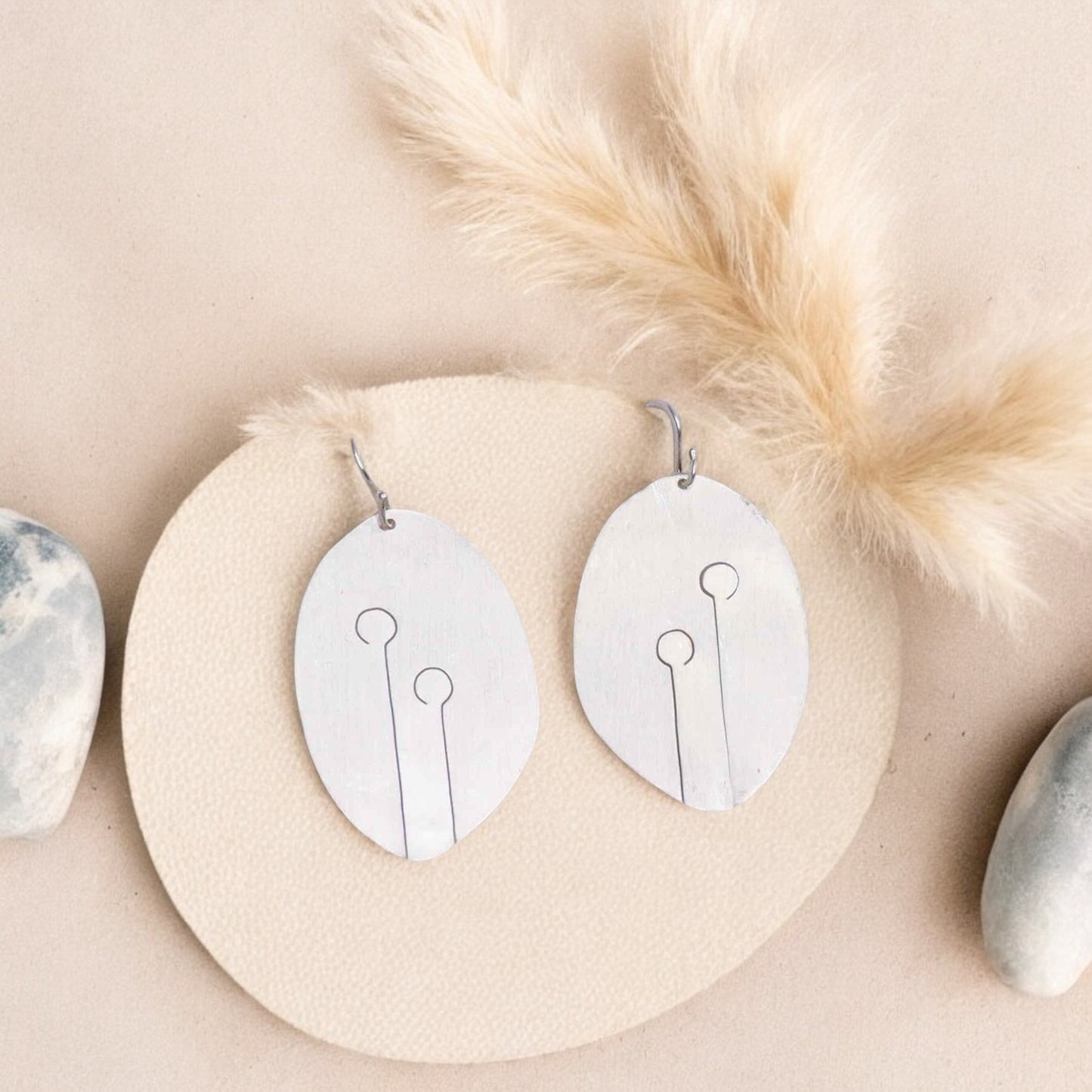 Silver Dangling Earrings