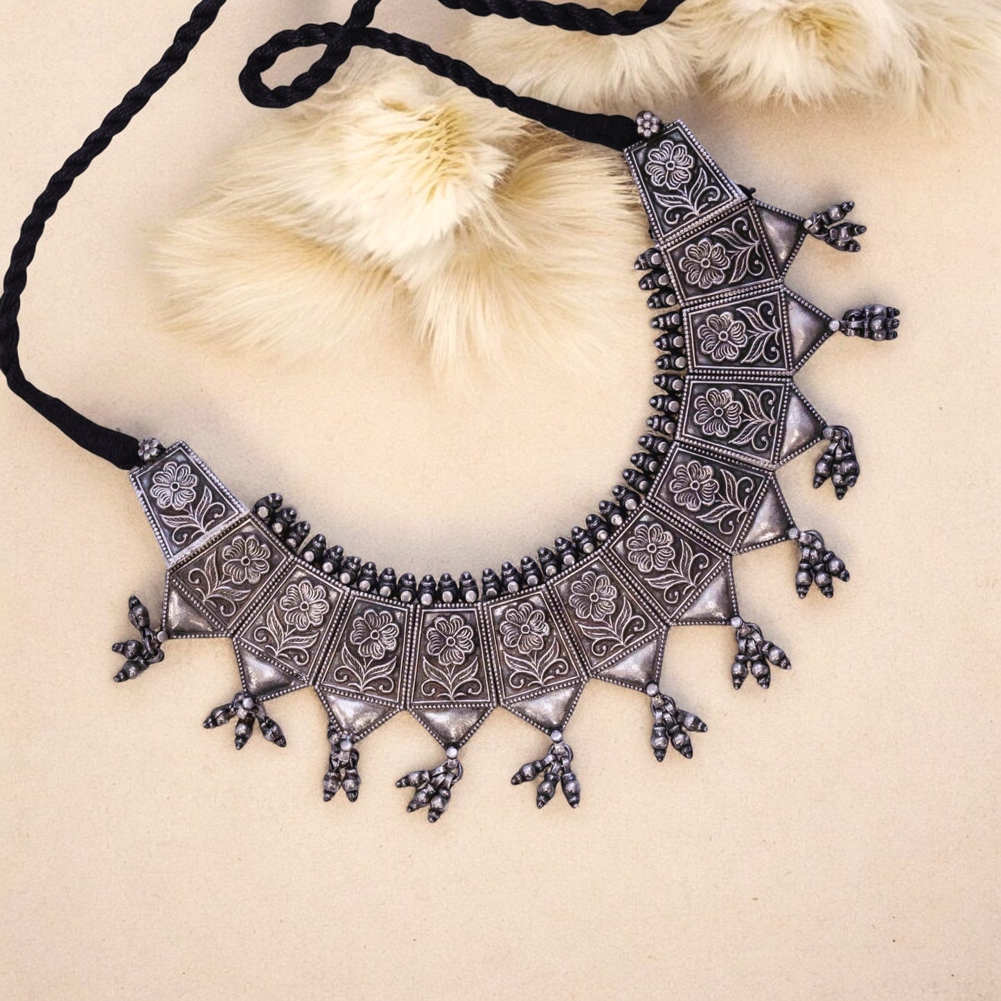 Oxidised Silver Necklace