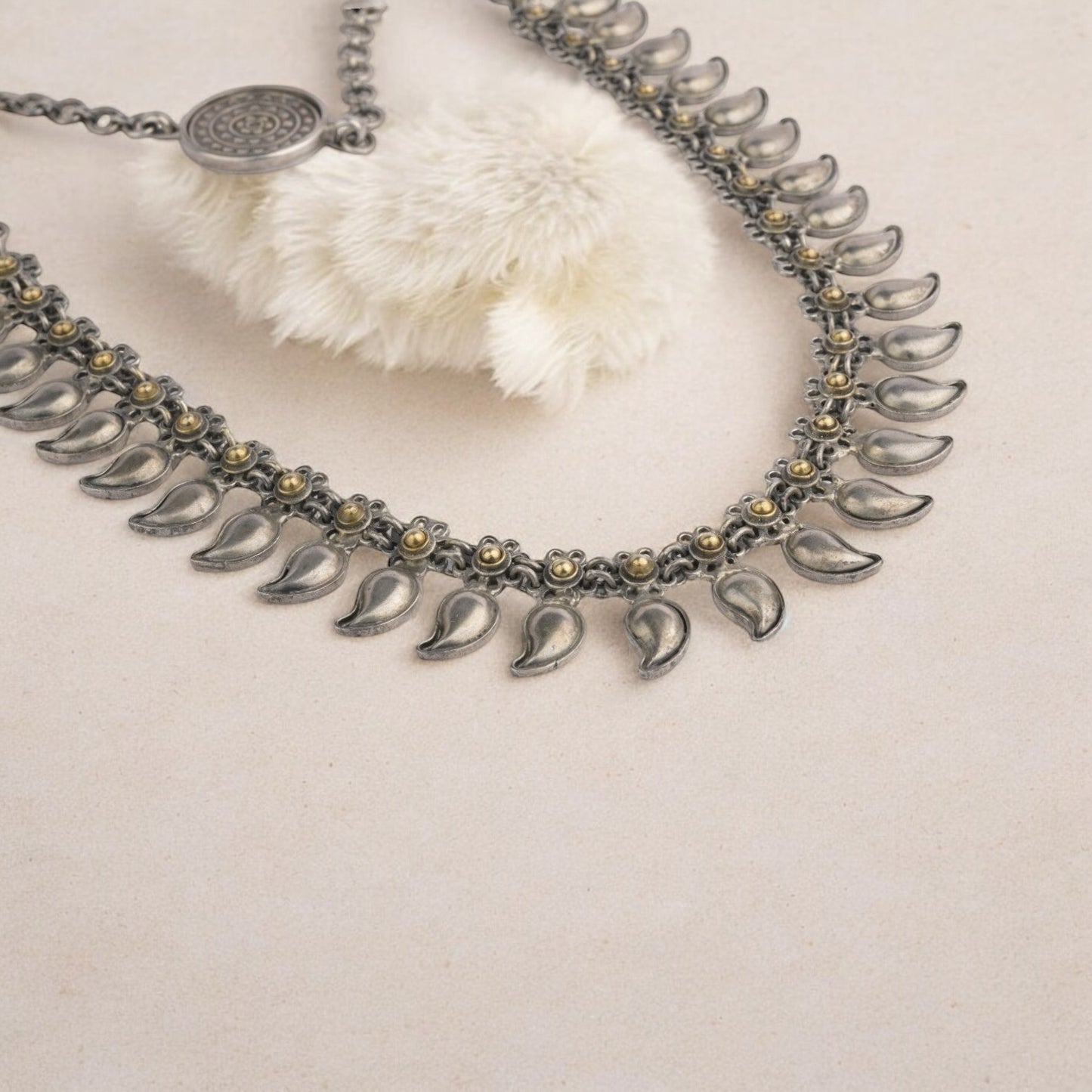 Oxidized Silver Necklace