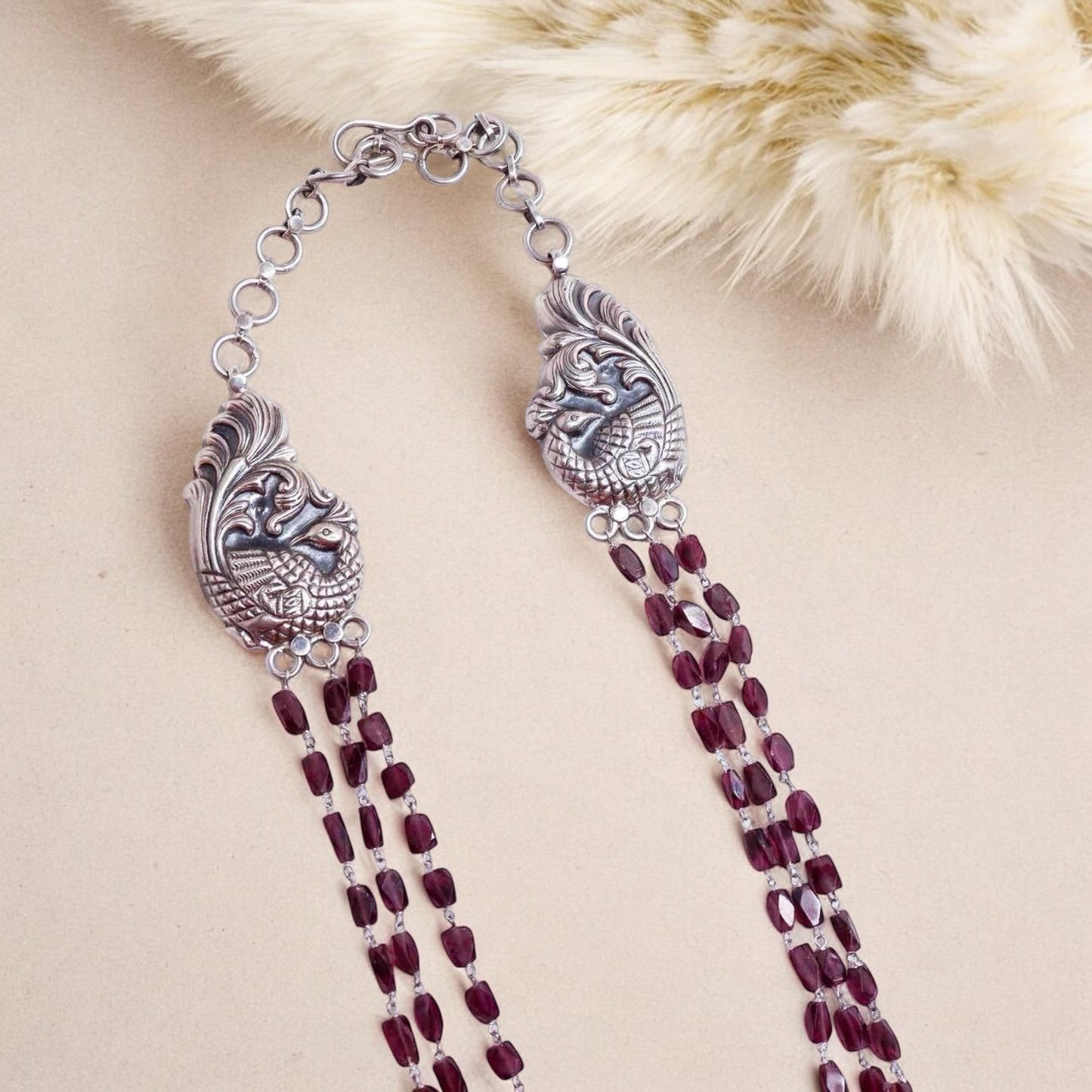 Serene Silver Vine Necklace