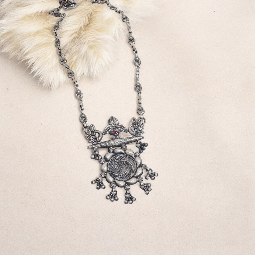 Silver Long Necklace