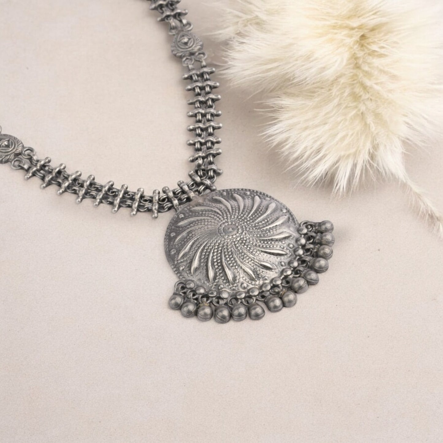 Silver Tribal Necklace