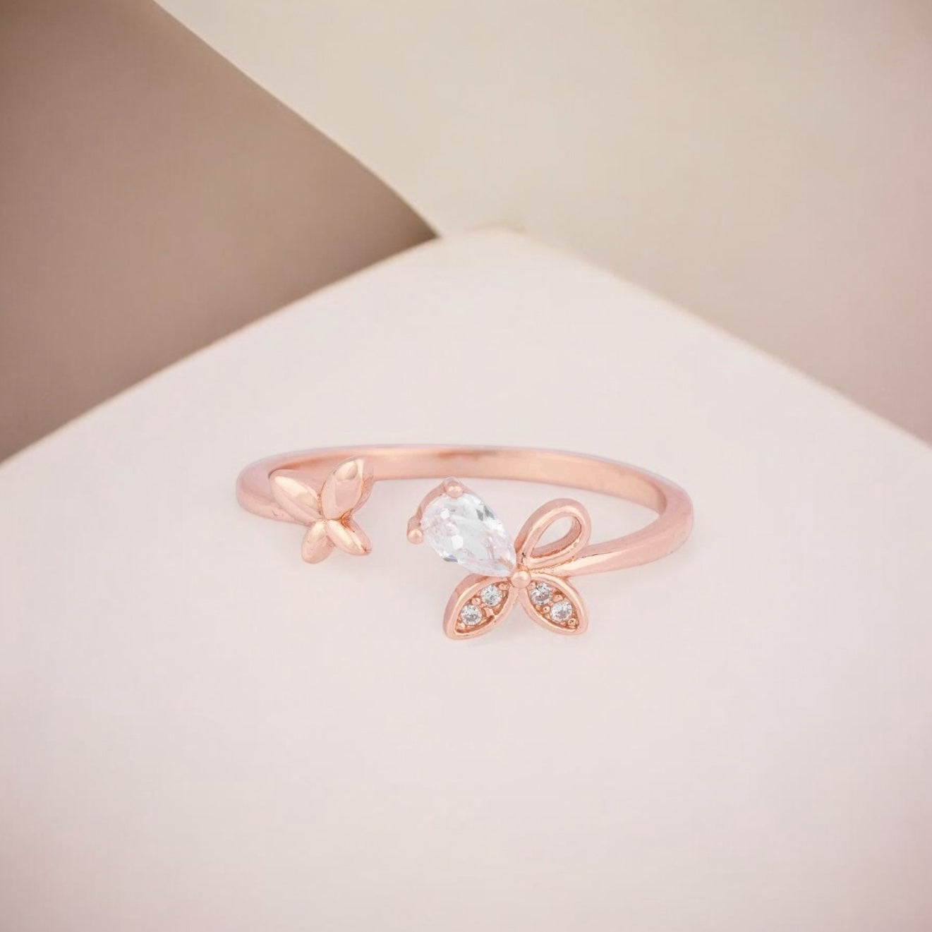 Silver Butterfly Ring