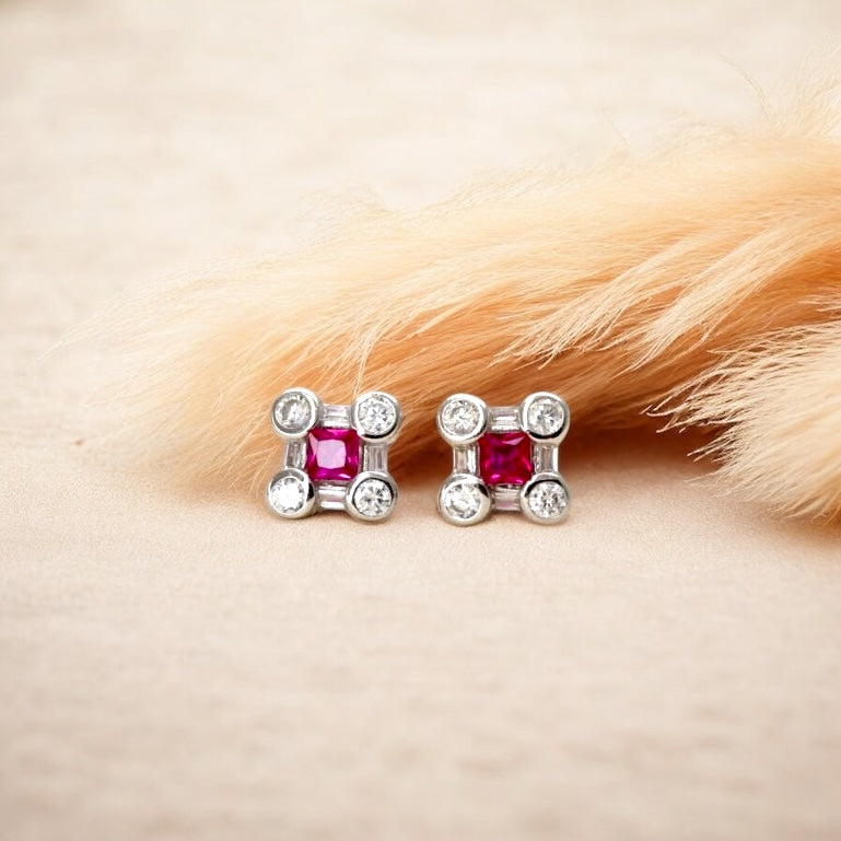 CZ Silver Studs