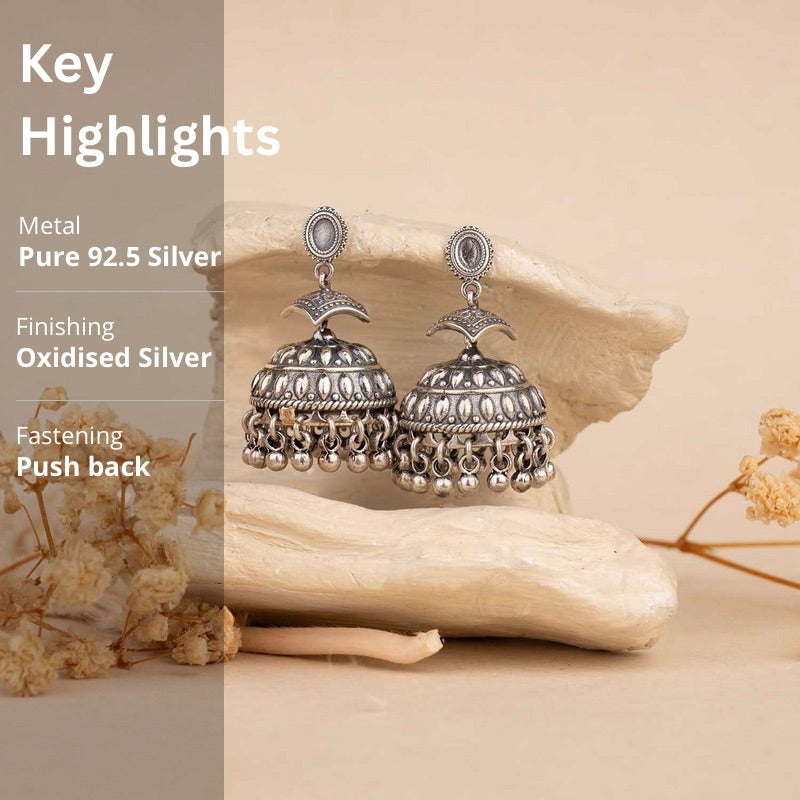 Silver Jhumka