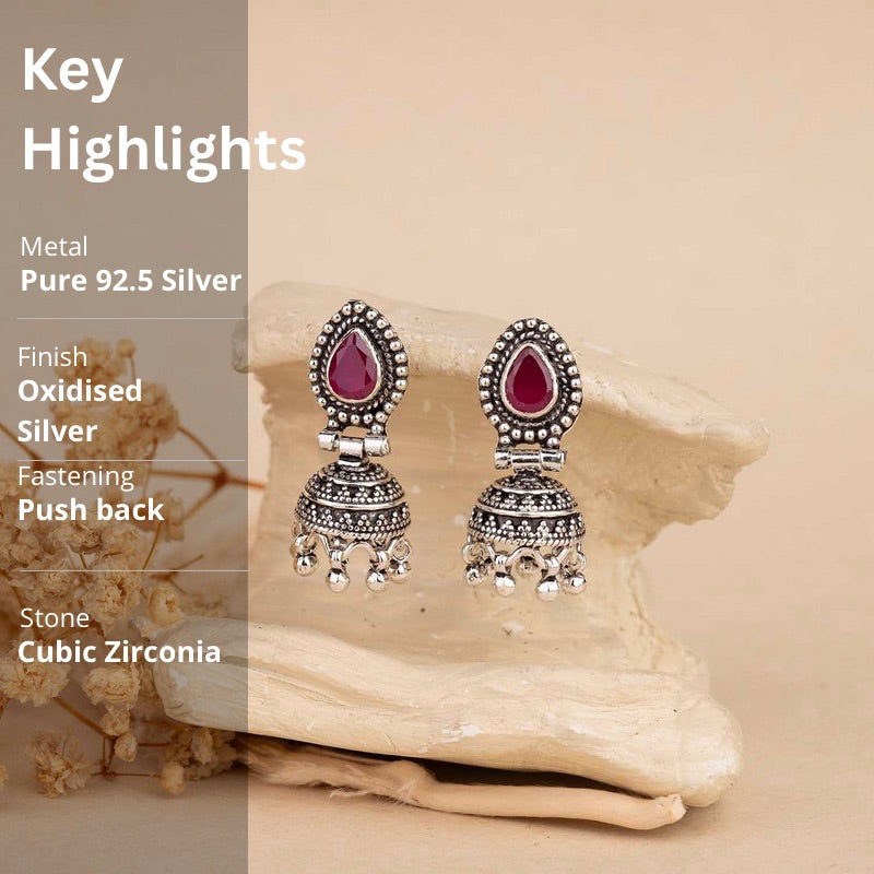 Silver Jhumka