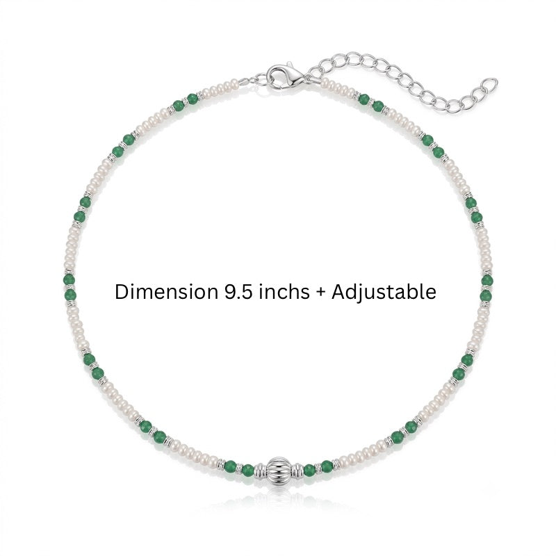 Pearl Anklet in 925 Sterling Silver