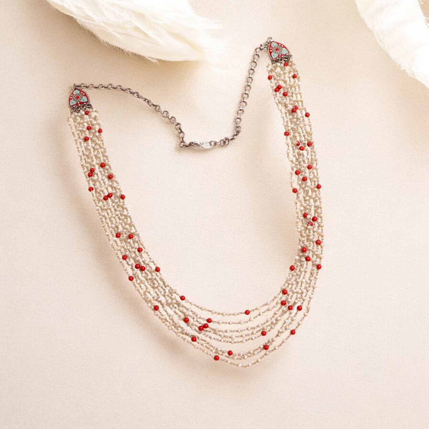 Ethnic Pearl Elegance Necklace