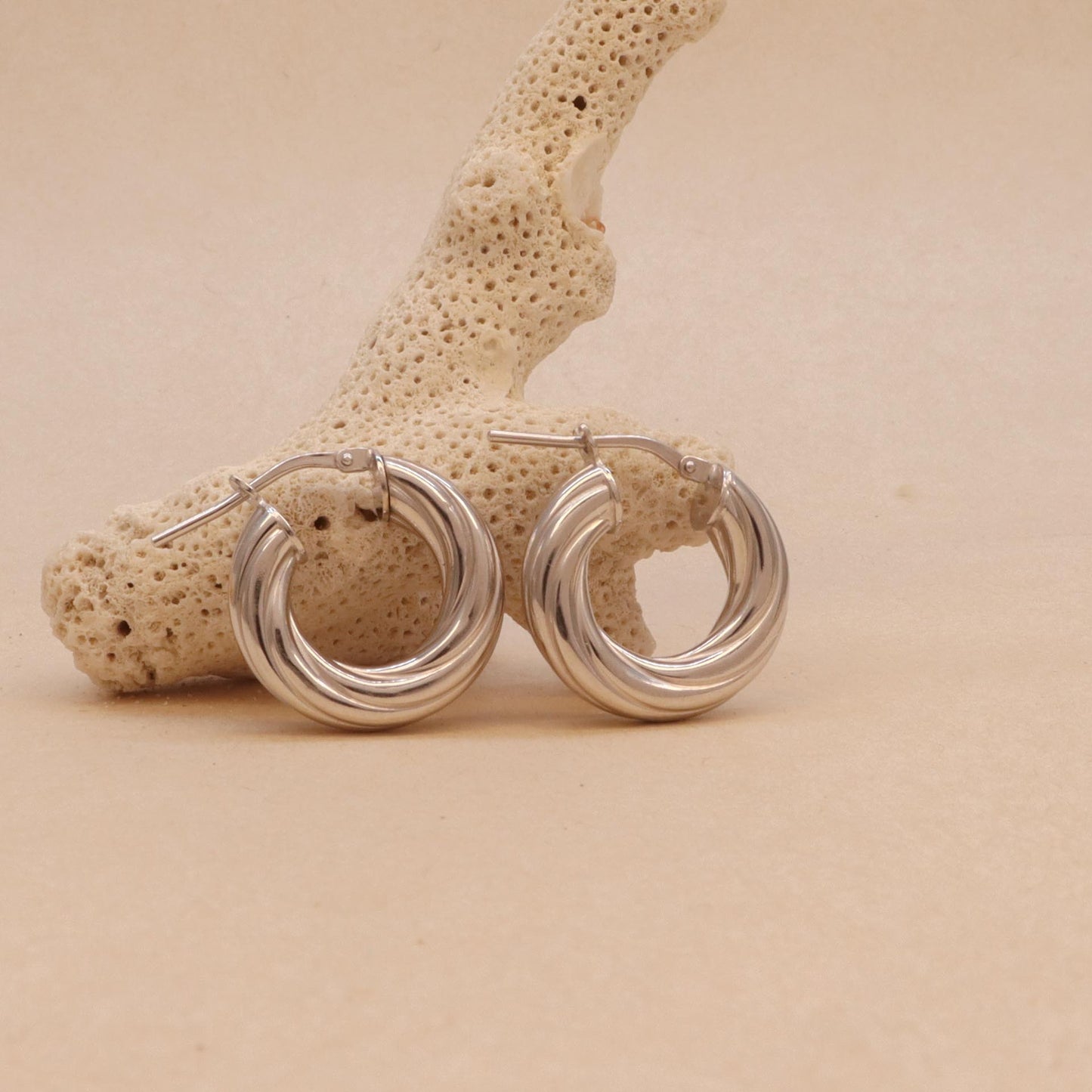 Silver Hoops