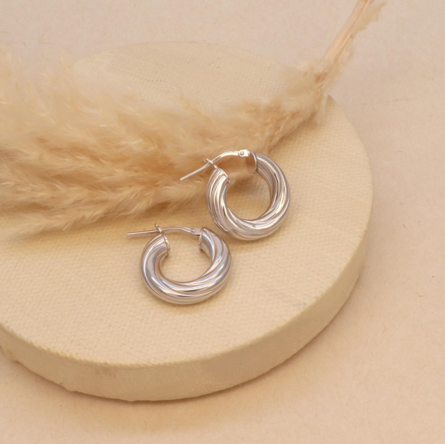 Silver Hoops