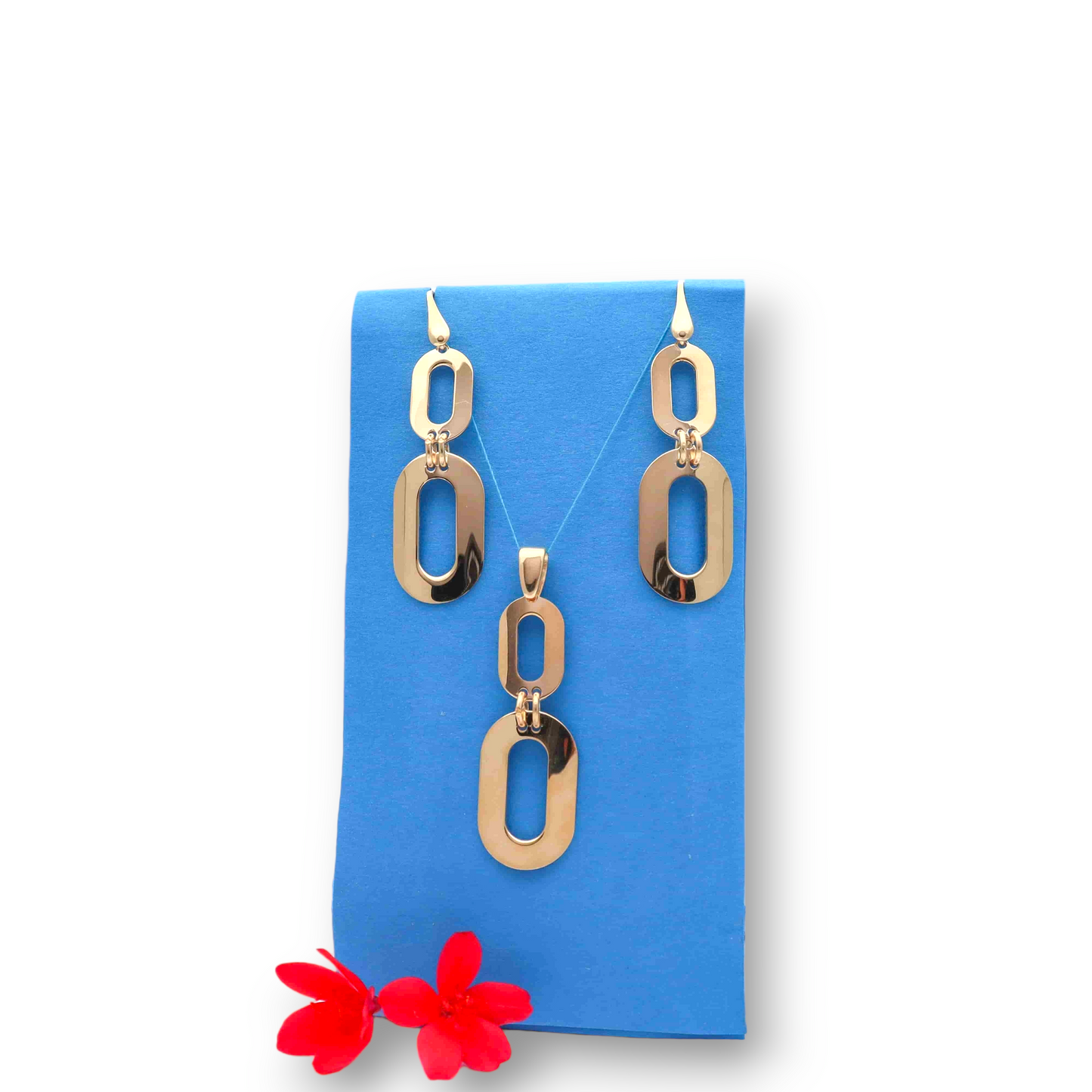 Silver Pendant and Earrings set