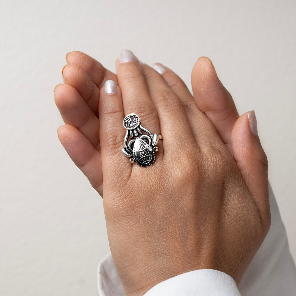 Silver Oxidized Rings