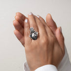 Silver Oxidized Rings