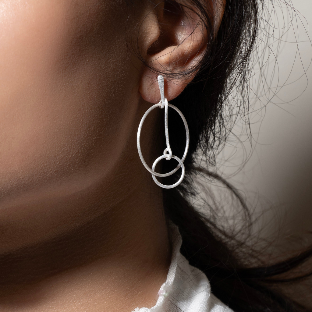 sterling silver aesthetic earrings|925 silver earrings|gift for her
