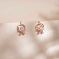 Tiny Rose Gold Earrings