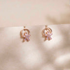 Tiny Rose Gold Earrings